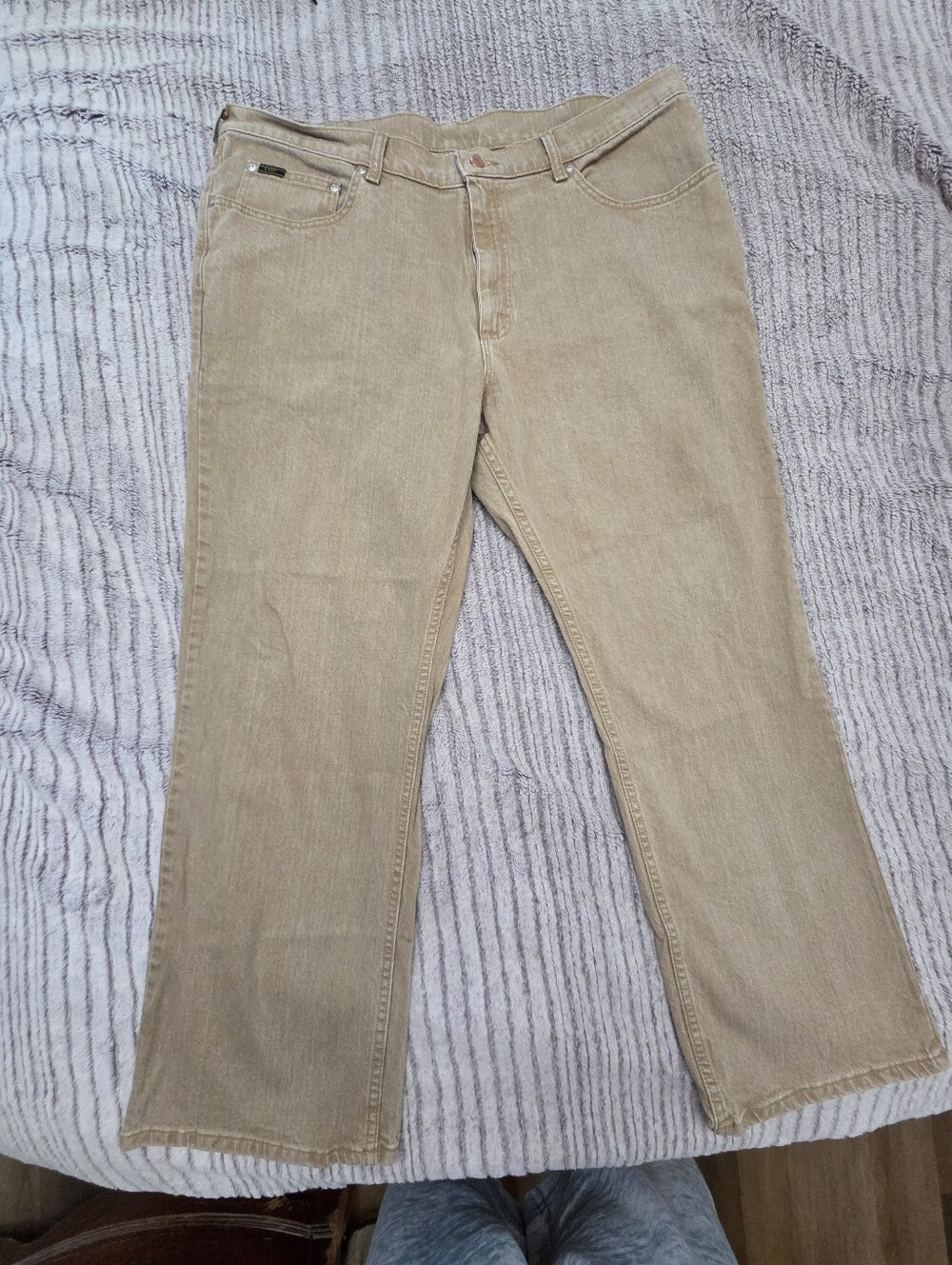 Men's Lee Premium Select Bootcut Jeans in Tan